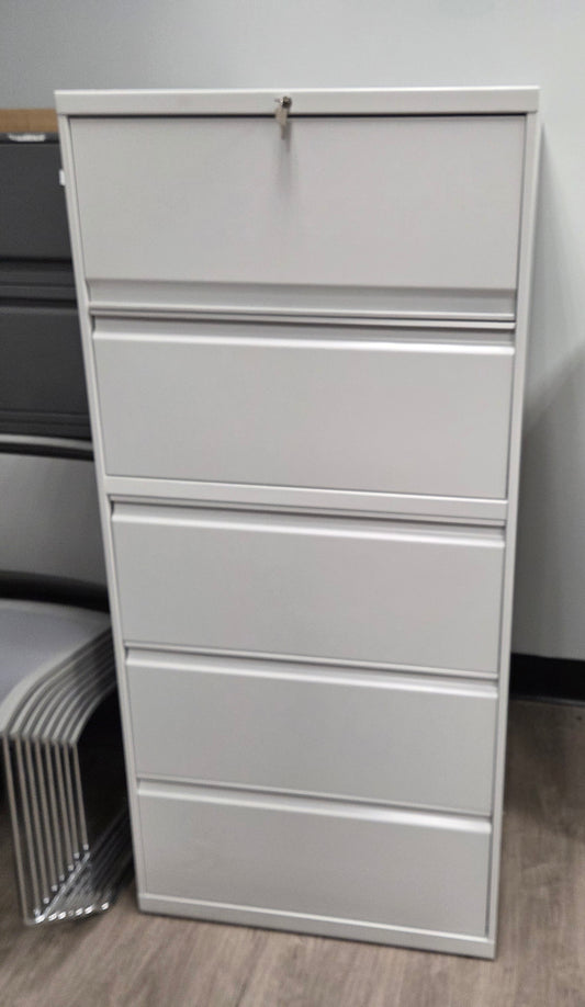 HON Flagship 5-Drawer Lateral File Cabinet – Loft Finish NEW
