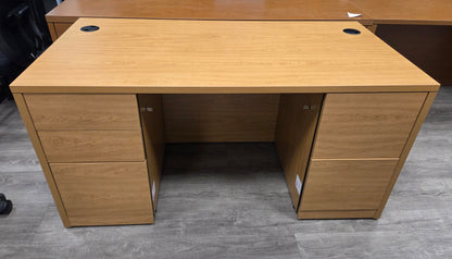 HON H105892 Double Pedestal Desk – 60"W x 30"D NEW