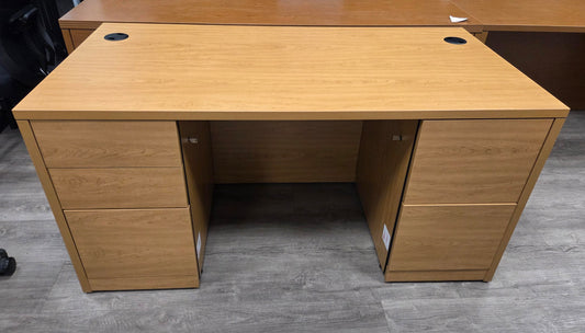 HON H105892 Double Pedestal Desk – 60"W x 30"D NEW