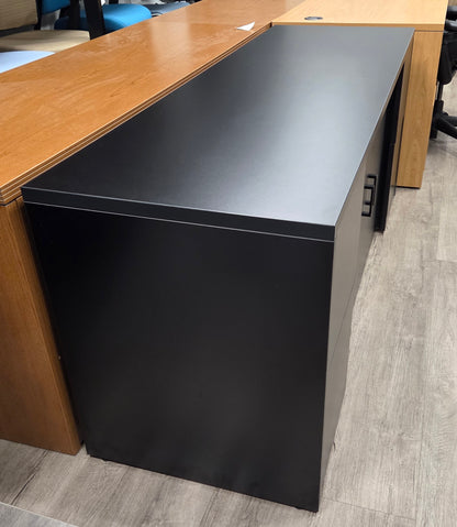 HON H105909 72"W Black Storage Credenza with Doors NEW