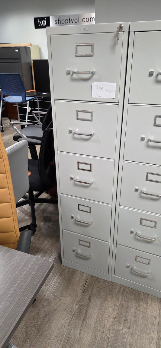 HON 5-Drawer Vertical File