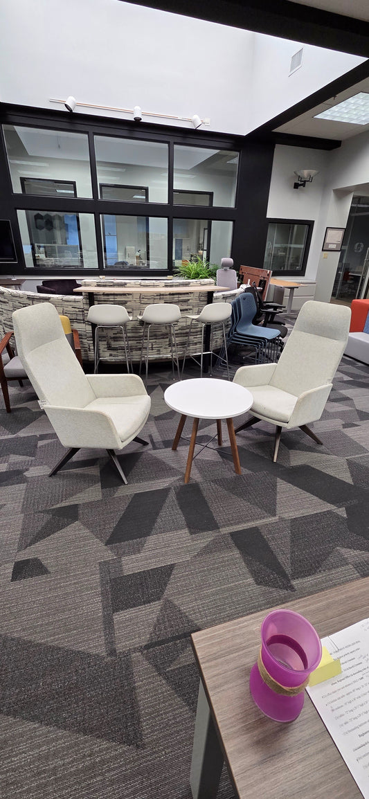 Showroom Samples- HON Mav High back lounge chairs with arms set of (2)