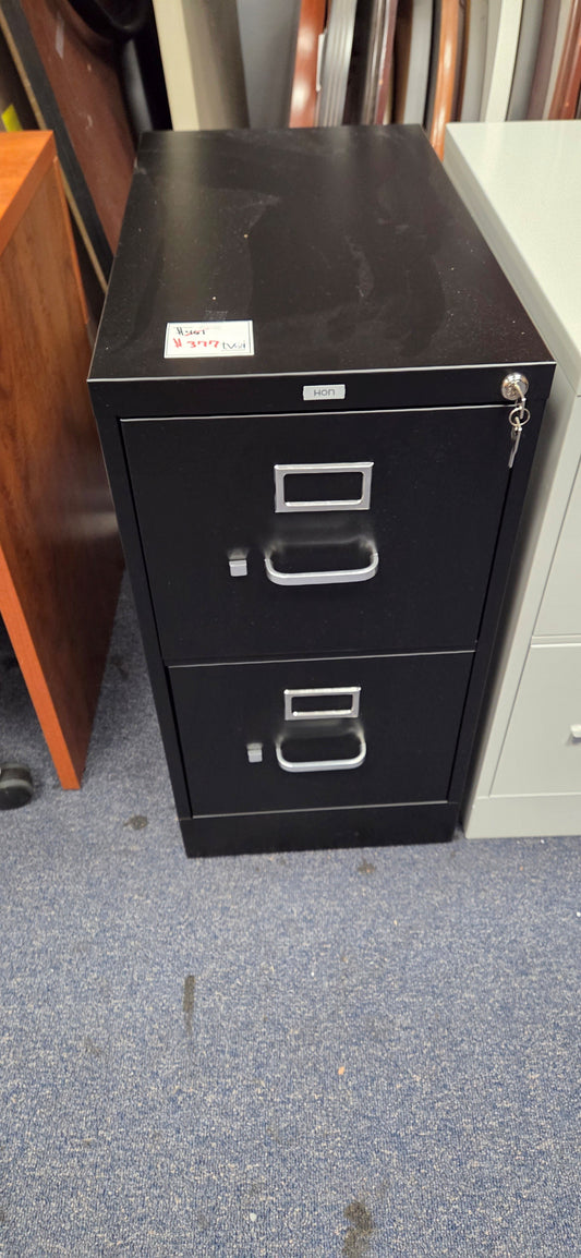 HON 310 2 Drawer Vertical File- Black