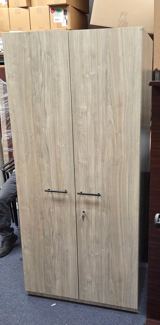 Preowned HON Storage Cabinet with Doors – 36"W x 24"D x 79"H (SLIGHT DAMAGE)