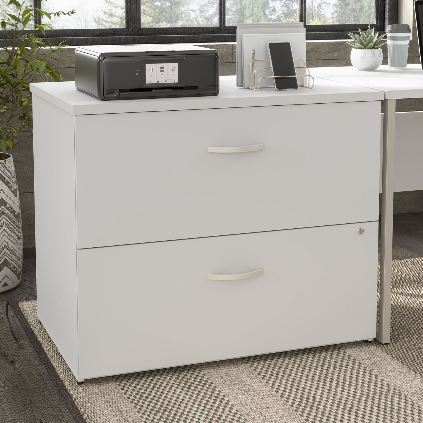 Bush Business Furniture Hybrid 2 Drawer Lateral File Cabinet - Assembled