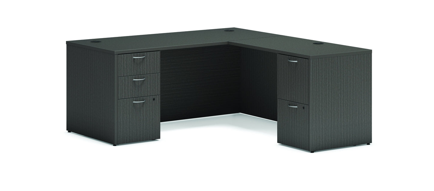 HON Mod L-Station | 2 Box Drawers / 3 File Drawers | 66"W x 30"D