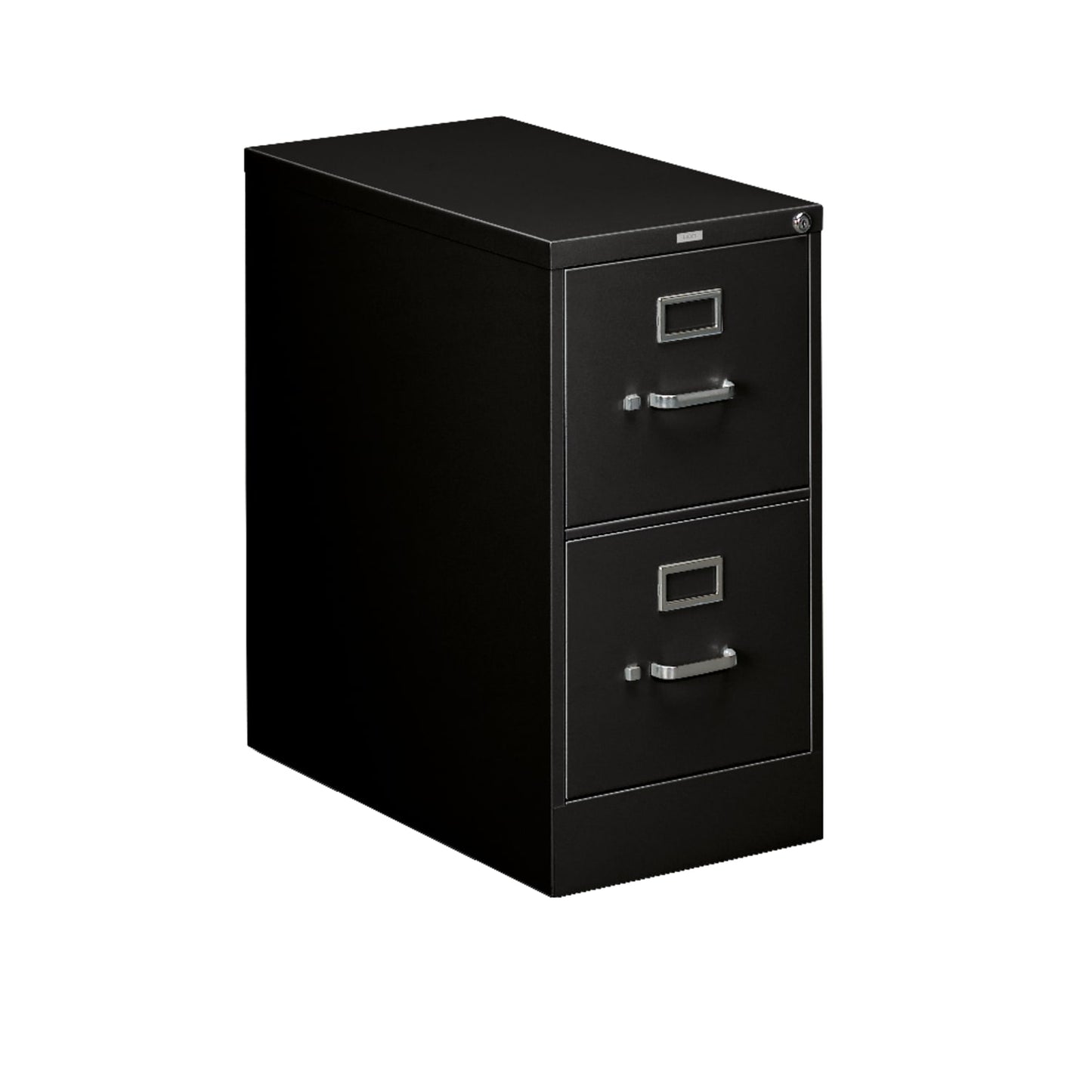 HON 310 Series Vertical File | 2 Drawers | Letter Width | 15"W x 26-1/2"D | Black Finish