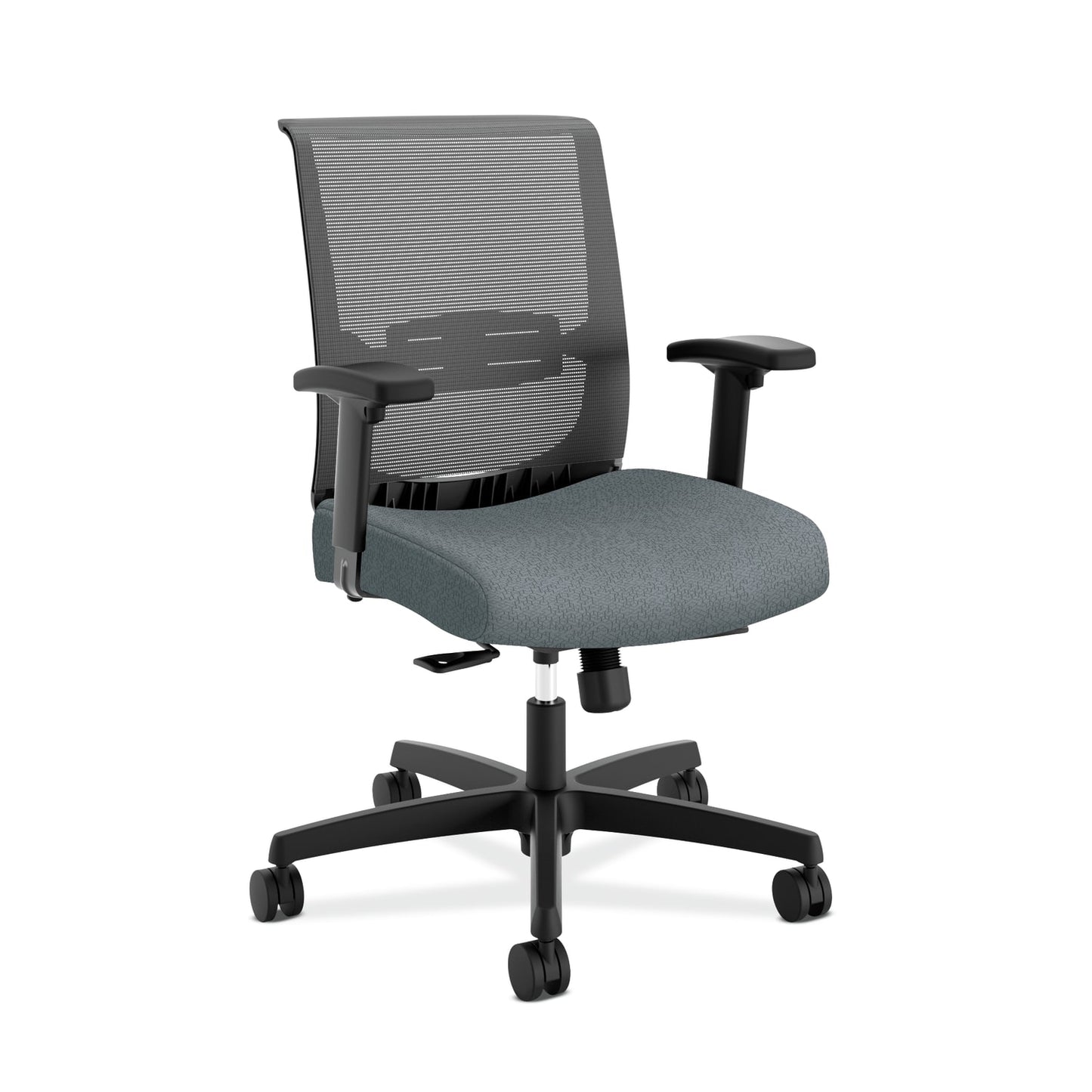 HON Convergence Task Chair | Synchro-Tilt With Seat Slide Control | Height- and Width-Adjustable Arms | Basalt Fabric