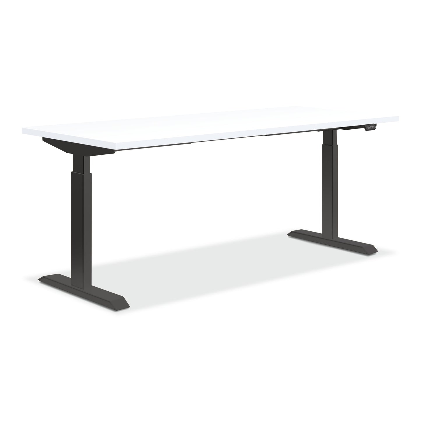 HON Coze Worksurface with Coordinate Height Adjustable Base |48"W x 24"D | Designer White Laminate
