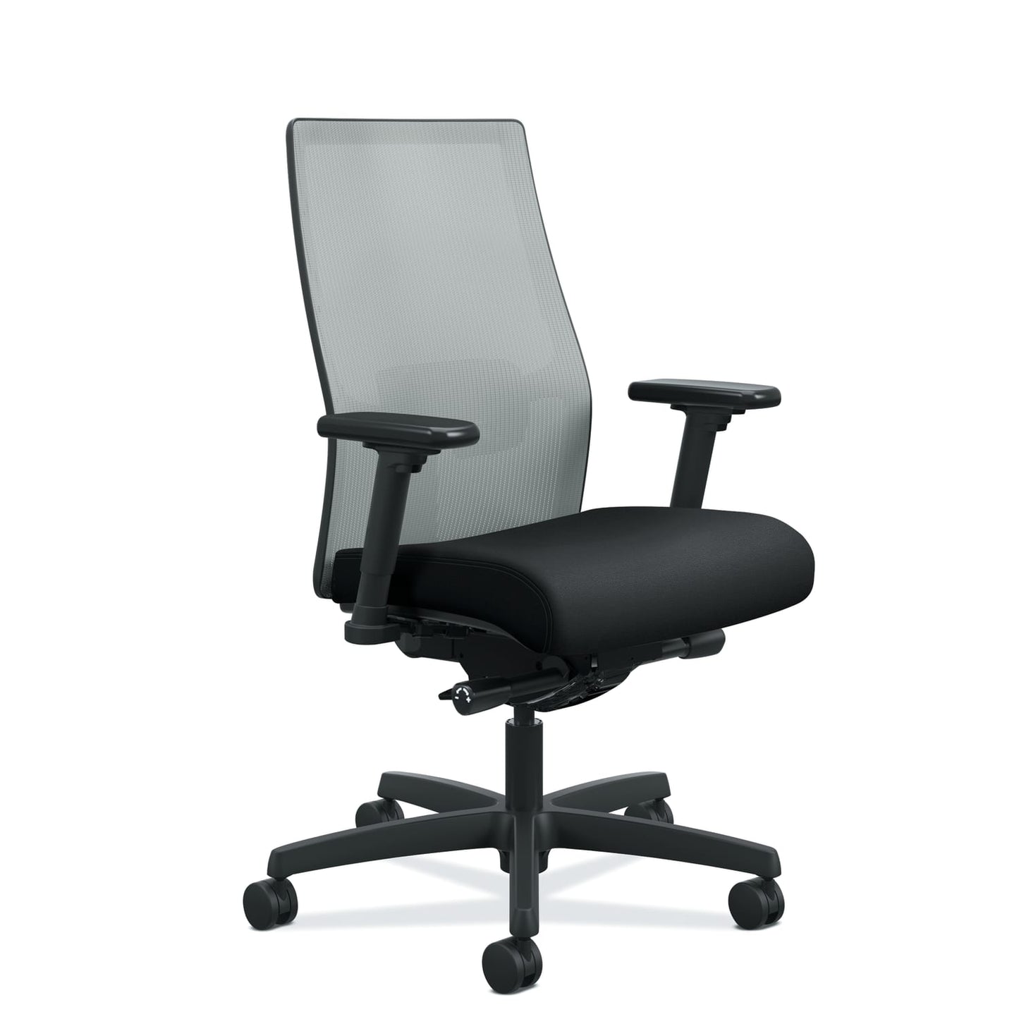 HON Ignition 2.0 Mesh Office Chair | Mid-Back | Mesh Back | Synchro-Tilt | Black Seat Fabric | Fog Mesh | Black Frame