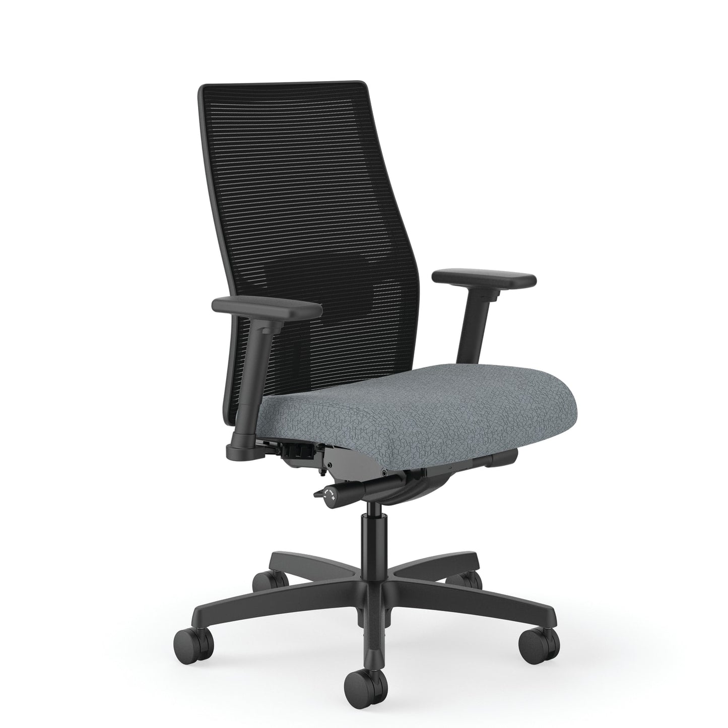HON Ignition 2.0 Mesh Office Chair | Mid-Back | Mesh Back | Synchro-Tilt | Basalt Seat Fabric | Black Mesh | Black Frame