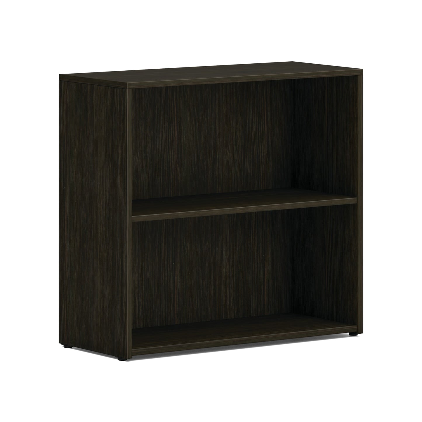 HON Mod Bookcase | 2 Shelves | 30"W x 13"D x 29"H | Java Oak Finish
