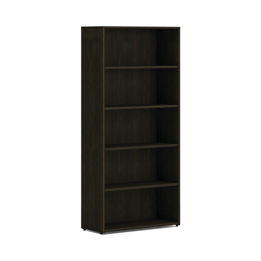 HON Mod Bookcase | 5 Shelves | 30"W | Java Oak Finish