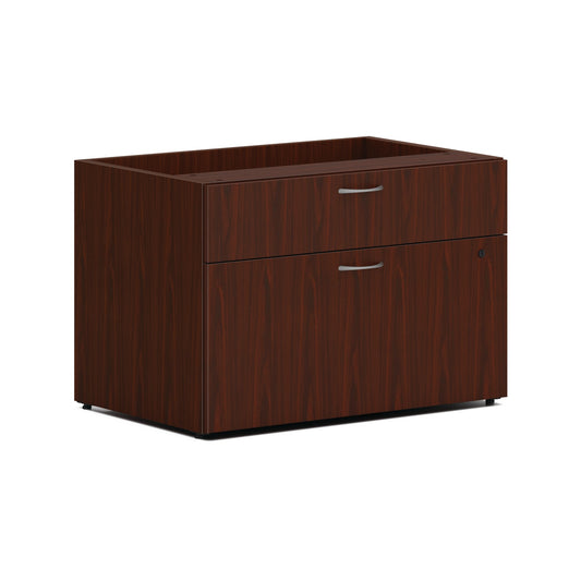 HON Mod Low Personal Credenza | 2 Drawers | 30"W | Traditional Mahogany Finish