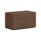 HON Mod Low Personal Credenza Shell | 2 Drawers | Without Top | 36"W | Sepia Walnut Finish