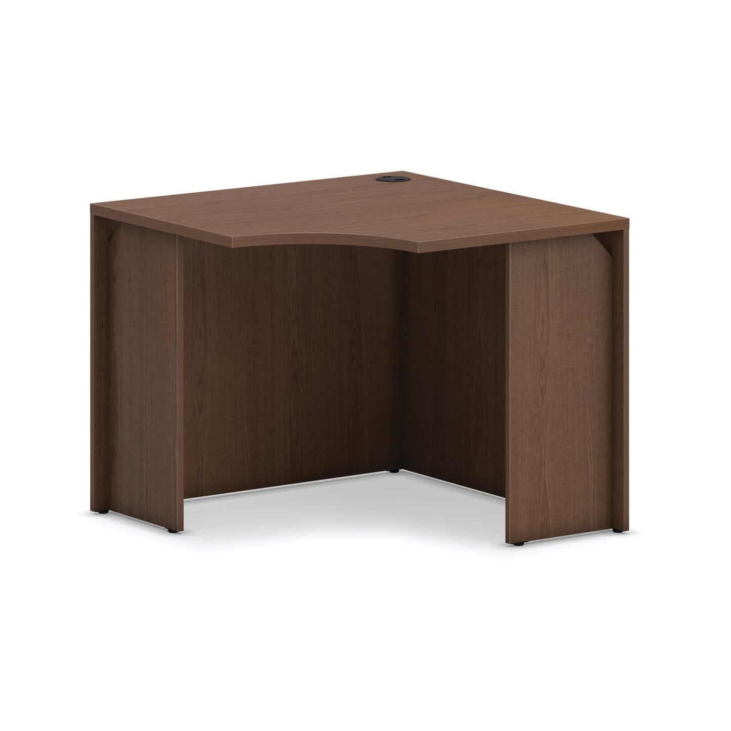 HON Mod Corner Desk Shell | 36"W | Sepia Walnut Finish