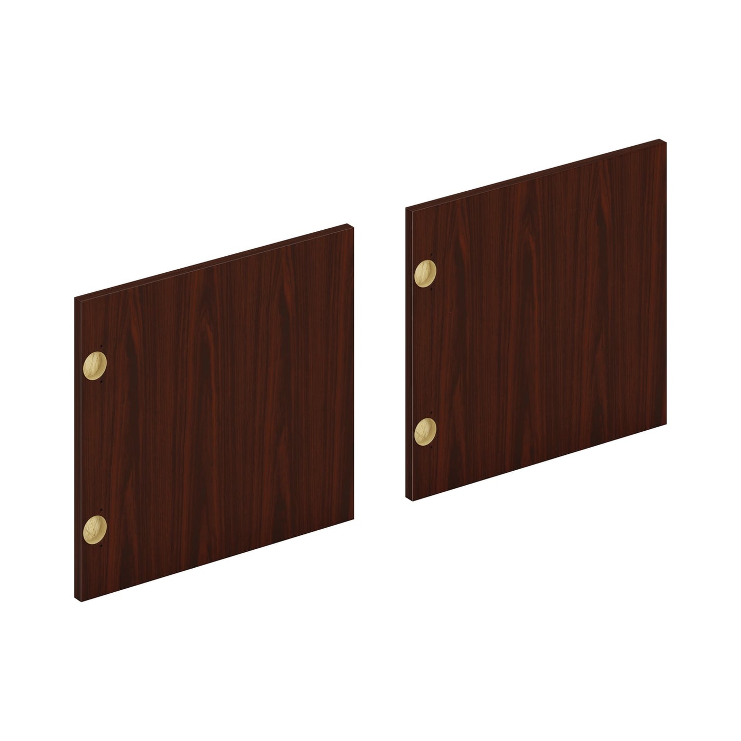 HON Mod Laminate Doors | Set of 2 | 66"W | Traditional Mahogany Finish