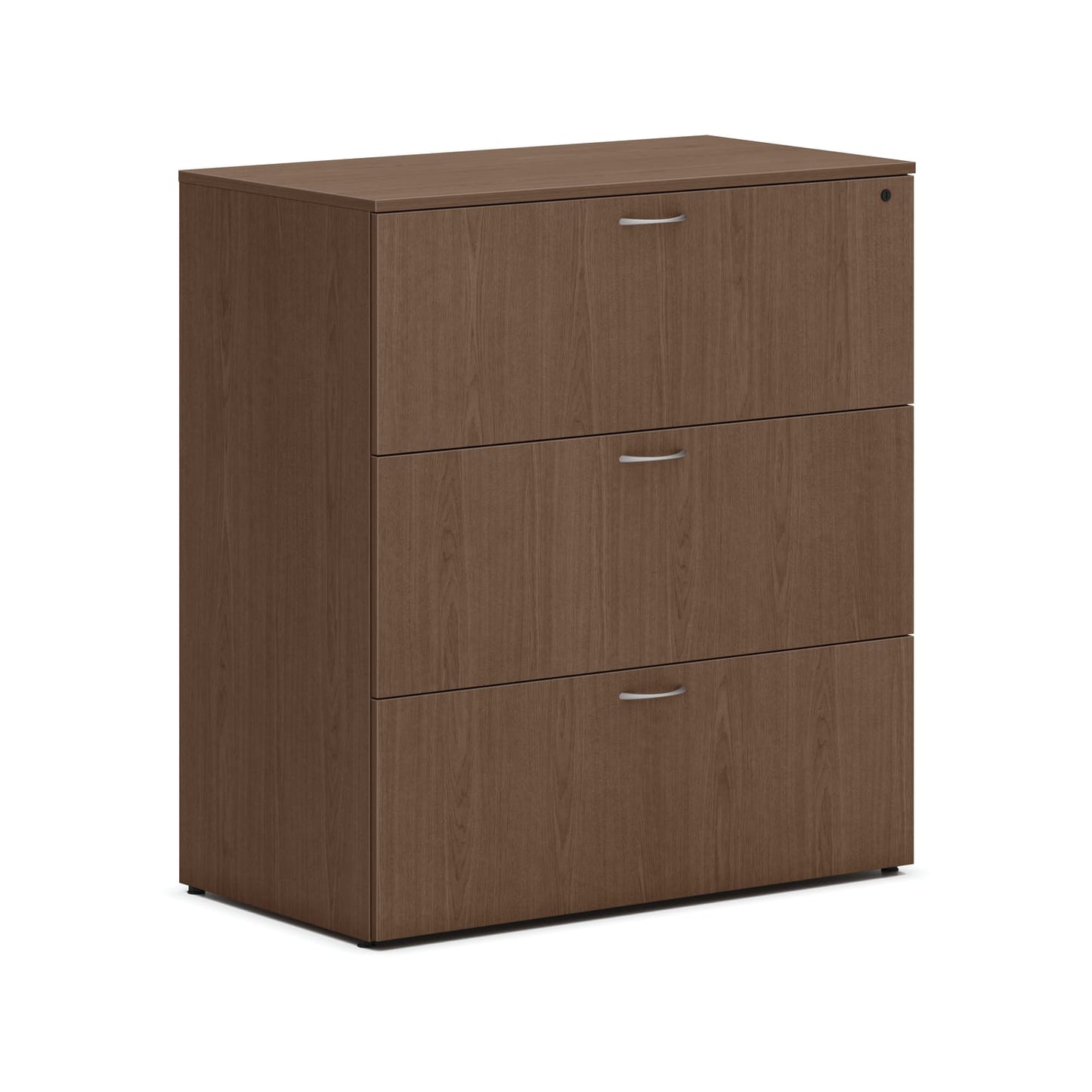 HON Mod Lateral File | 3 Drawers | Removable Top | 36"W | Sepia Walnut Finish