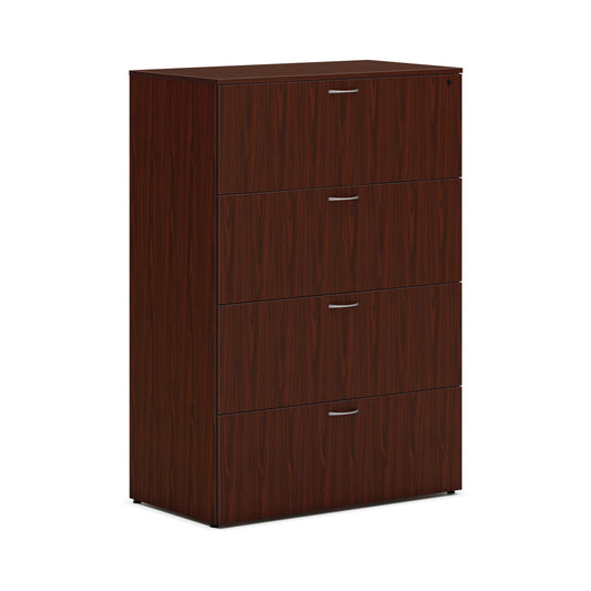 HON Mod Lateral File | 4 Drawers | 36"W | Traditional Mahogany Finish
