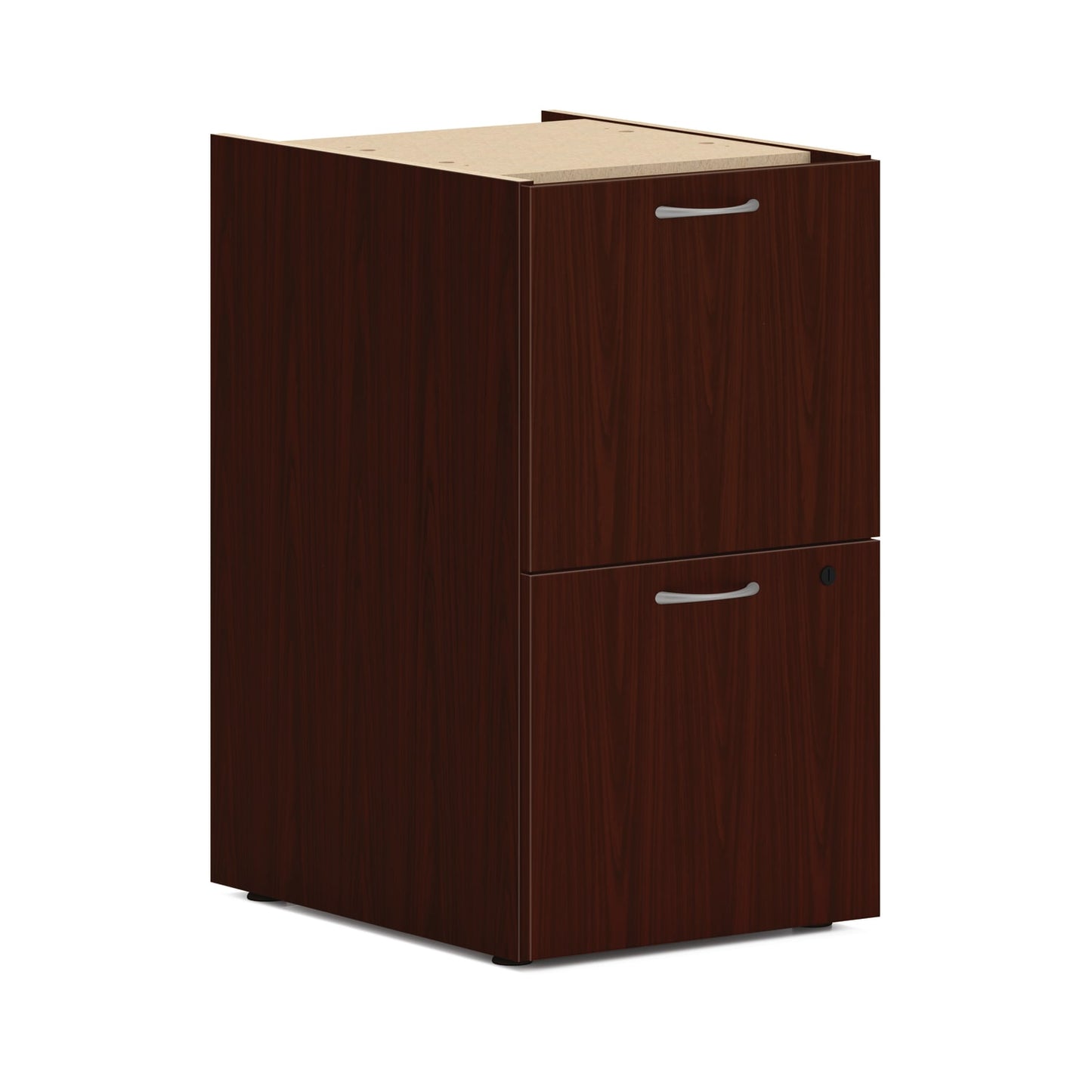 HON Mod Support Pedestal | 2 File Drawers | 15"W | Traditional Mahogany Finish