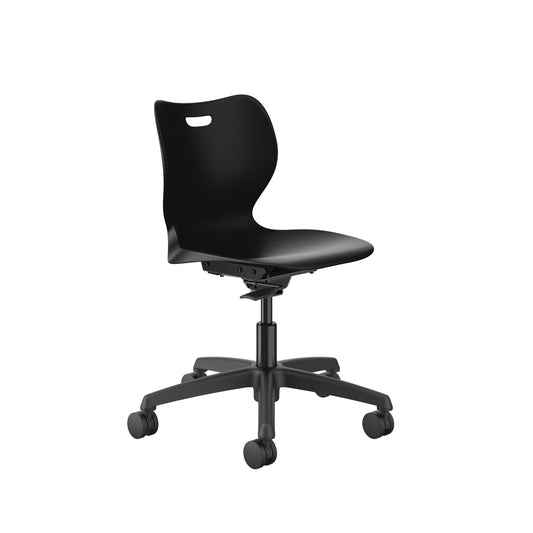 HON SmartLink Task Chair | Hard Casters | Onyx Shell | 18"H