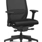 HON Nucleus Task Chair | Advanced Synchro-Tilt | Adjustable Arms | Mesh Back | Black Frame | Black Vinyl Seat