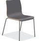 HON Ruck Chair | Charcoal Shell | Silver Texture Frame