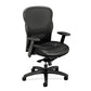 HON Wave Mesh High-Back Task Chair | Knee-Tilt | Adjustable Arms | Bonded Leather Seat