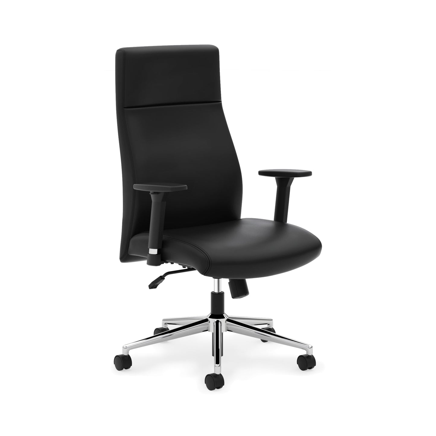 HON Define High-Back Executive Chair | Synchro-Tilt | Adjustable Arms | Black Bonded Leather